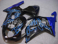 Suzuki GSXR750 2000-2003 Injection ABS Fairing - Flame - Black Blue - MFS7022 - Fairings Kit