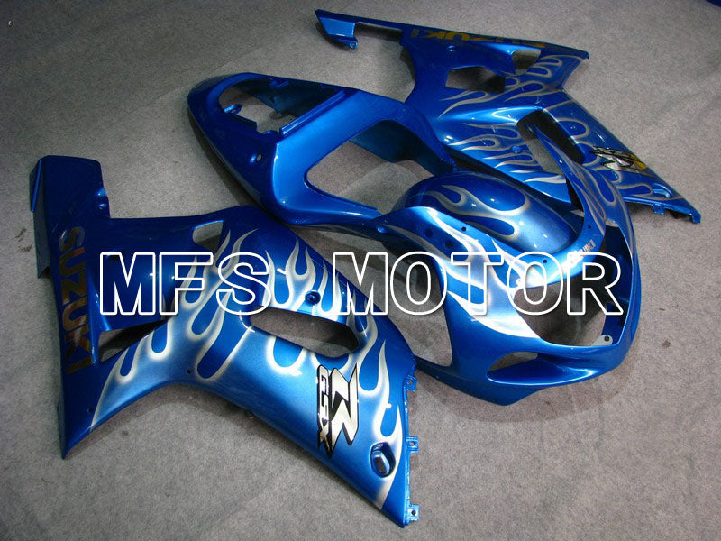 Suzuki GSXR600 2001-2003 Injection ABS Fairing - Flame - Blue - MFS4548 - Fairings Kit