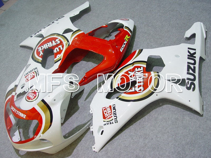 Suzuki GSXR600 2001-2003 Injection ABS Fairing - Lucky Strike - Red White - MFS4561 - Fairings Kit