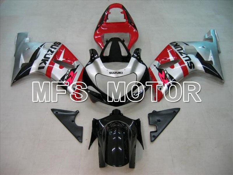 Suzuki GSXR600 2001-2003 Injection ABS Fairing - Factory Style - Black Red Silver - MFS4582 - Fairings Kit