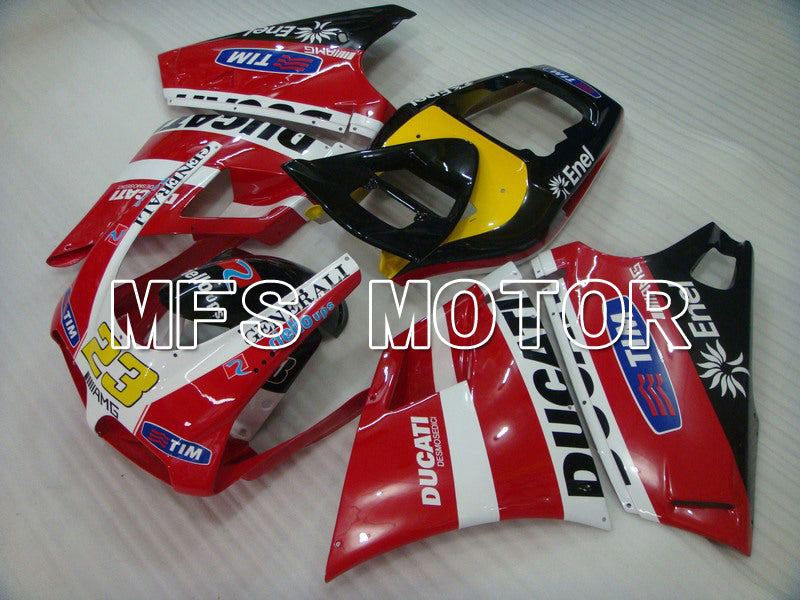 Ducati 748 / 998 / 996 1994-2002 Injection ABS Fairing - Factory Style - Red White - MFS4593 - Fairings Kit