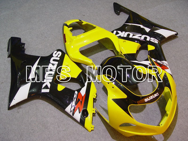 Suzuki GSXR600 2001-2003 Injection ABS Fairing - Factory Style - Black Yellow - MFS4663 - Fairings Kit