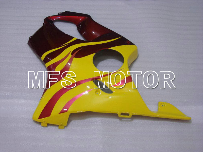 Honda CBR600 F4i 2001-2003 Injection ABS Fairing - Flame - Red wine color Yellow - MFS4667 - Fairings Kit