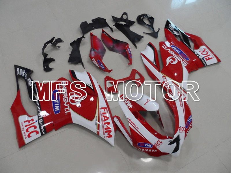 Ducati 1199 2011-2014 Injection ABS Fairing - FIAMM - Red White - MFS4799 - Fairings Kit
