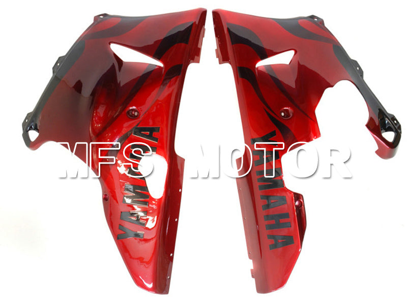 Yamaha YZF-R1 2000-2001 Injection ABS Fairing - Flame - Black Red - MFS4874 - Fairings Kit