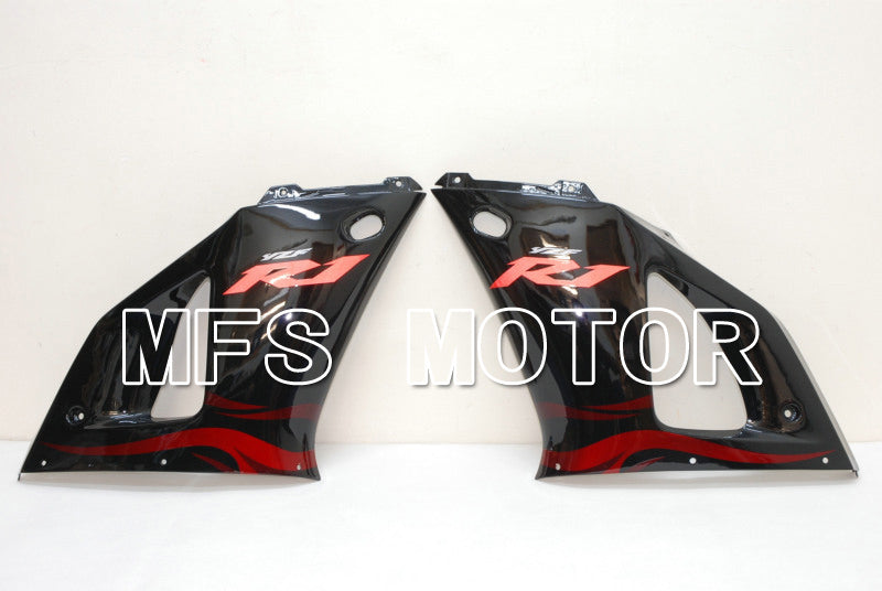 Yamaha YZF-R1 2000-2001 Injection ABS Fairing - Flame - Black Red - MFS4874 - Fairings Kit