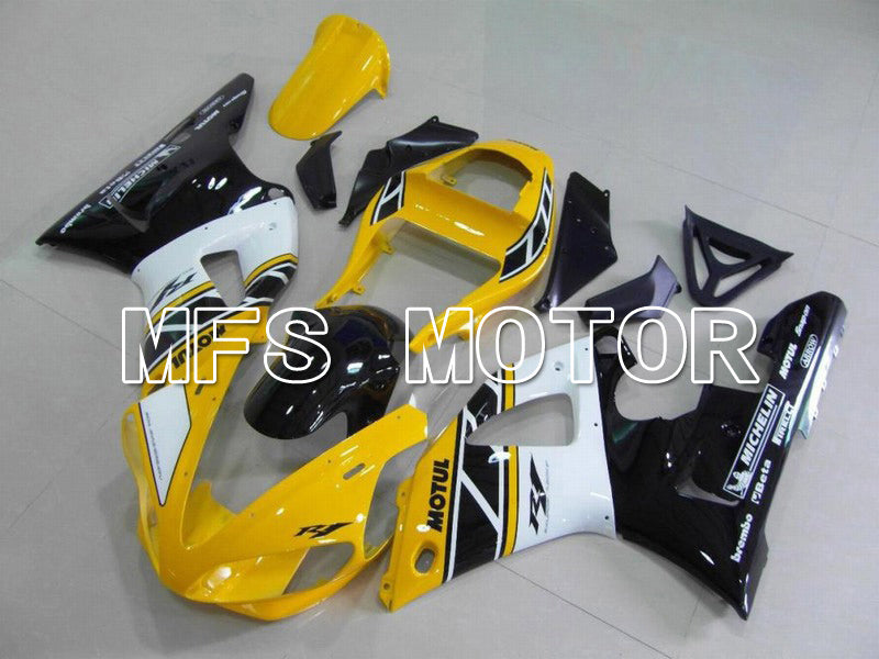 Yamaha YZF-R1 2000-2001 Injection ABS Fairing - Factory Style - Yellow White - MFS4909 - Fairings Kit