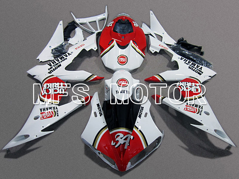 Yamaha YZF-R6 2008-2016 Injection ABS Fairing - Lucky Strike - Red White - MFS5351 - Fairings Kit