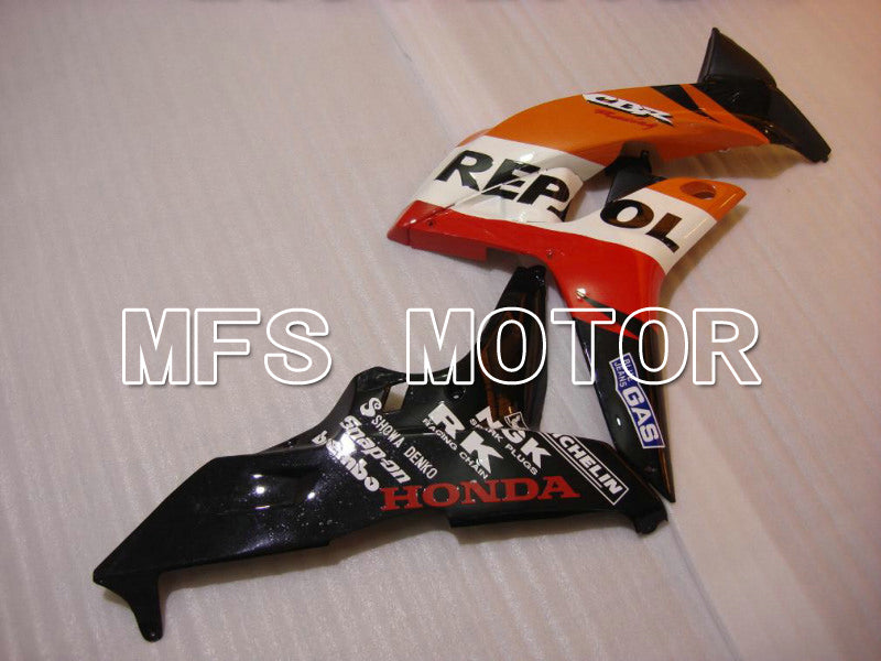 Honda CBR600RR 2007-2008 Injection ABS Fairing - Repsol - Black Red Orange - MFS5804 - Fairings Kit