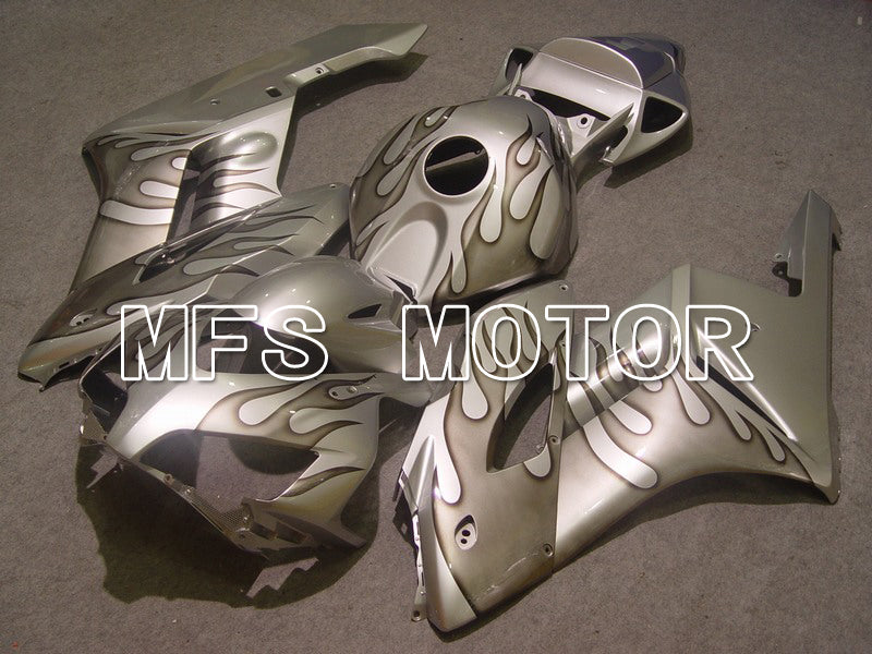 Honda CBR1000RR 2004-2005 Injection ABS Fairing - Flame - Gray Silver - MFS5859 - Fairings Kit