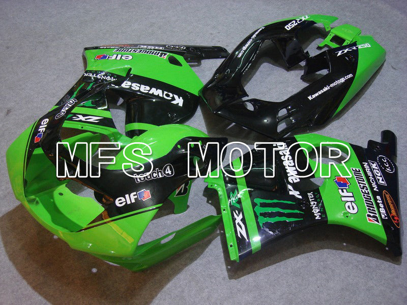 Kawasaki Ninja ZX-2R/ZXR250 1993-1996 ABS Fairing - Monster - Black Green - MFS6124 - Fairings Kit