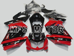 Kawasaki NINJA EX250 2008-2012 Injection ABS Fairing - Factory Style - Black Red - MFS6154 - Fairings Kit