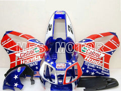 Honda VTR1000 RC51 2000-2006 ABS Fairing - Castrol - Red Blue - MFS6343 - Fairings Kit