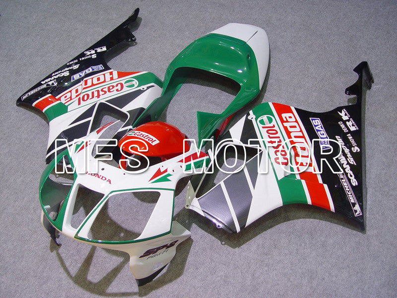 Honda VTR1000 RC51 2000-2006 ABS Fairing - Castrol - Green White - MFS6346 - Fairings Kit
