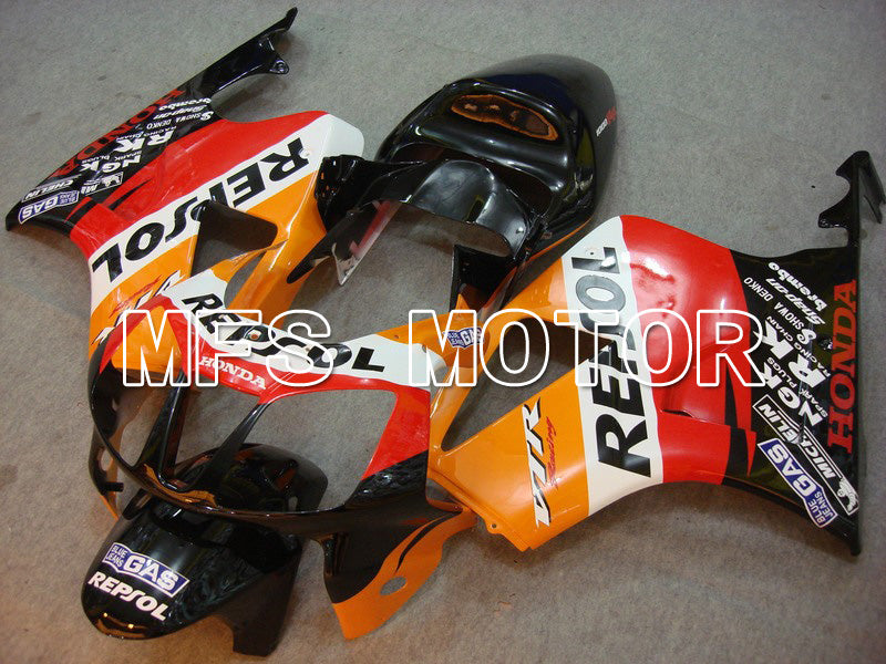 Honda VTR1000 RC51 2000-2006 ABS Fairing - Repsol - Black Red Orange - MFS6399 - Fairings Kit