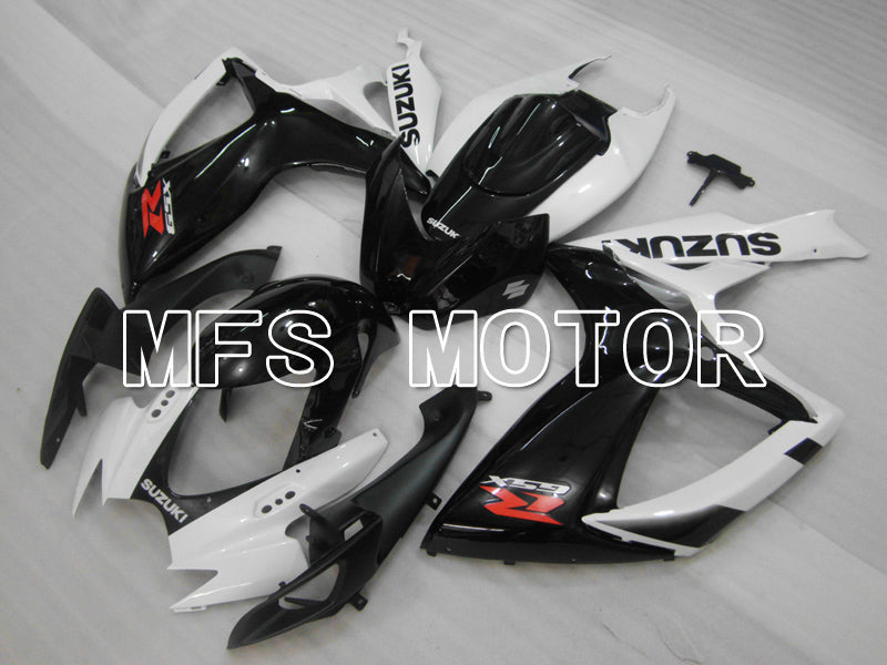 Suzuki GSXR600 GSXR750 2006-2007 Injection ABS Fairing - Factory - Black White - MFS6435 - Fairings Kit