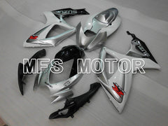 Suzuki GSXR600 GSXR750 2006-2007 Injection ABS Fairing - Factory - White Silver - MFS6438 - Fairings Kit