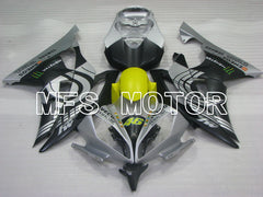 Yamaha YZF-R6 2008-2016 Injection ABS Fairing - Monster - Matte Black Silver - MFS3871 - Fairings Kit