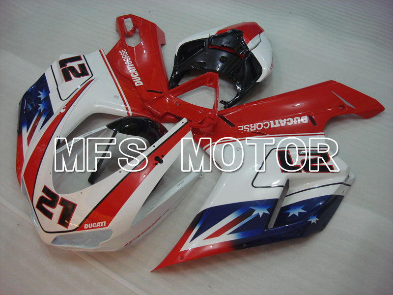 Ducati 848 / 1098 / 1198 2007-2011 Injection ABS Fairing - Others - Red White - MFS4154 - Fairings Kit
