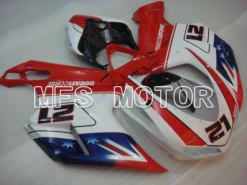 Ducati 848 / 1098 / 1198 2007-2011 Injection ABS Fairing - Others - Red White - MFS4154 - Fairings Kit